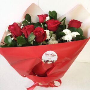Bouquet de rosas meia dúzia
